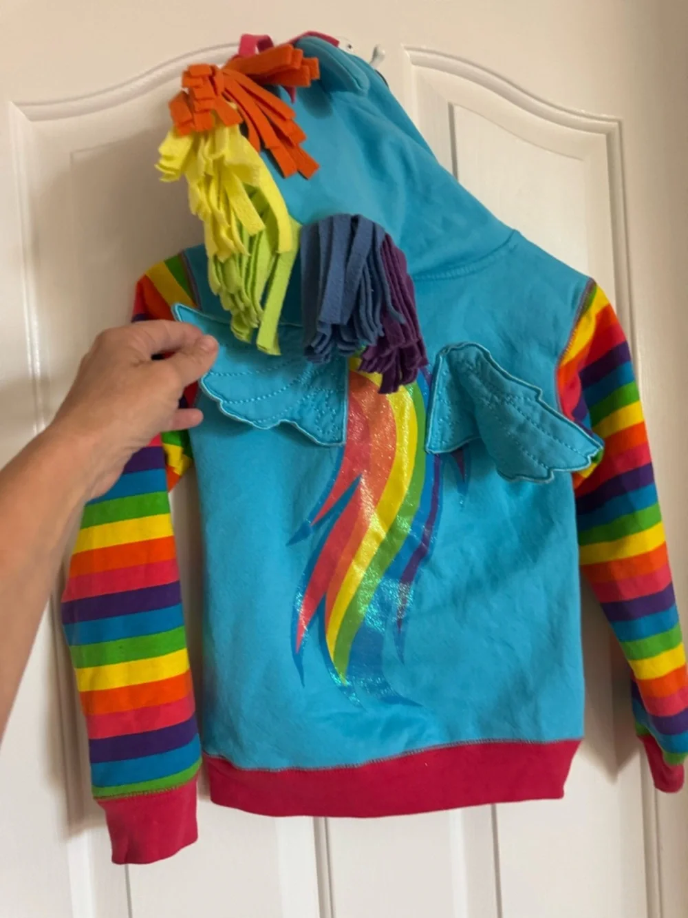 Hasbro My Little Pony Rainbow Dash Child's Hoodie - Picture 2 of 3